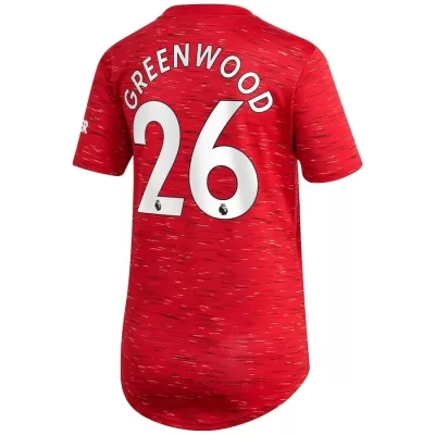 Naisten Jalkapallo Mason Greenwood #26 Kotipaita Punainen Pelipaita 2020/21 Lyhythihainen Paita